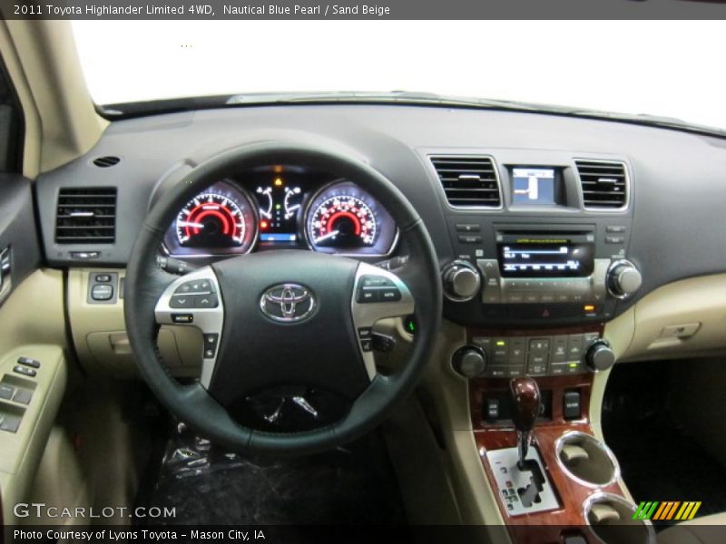 Nautical Blue Pearl / Sand Beige 2011 Toyota Highlander Limited 4WD