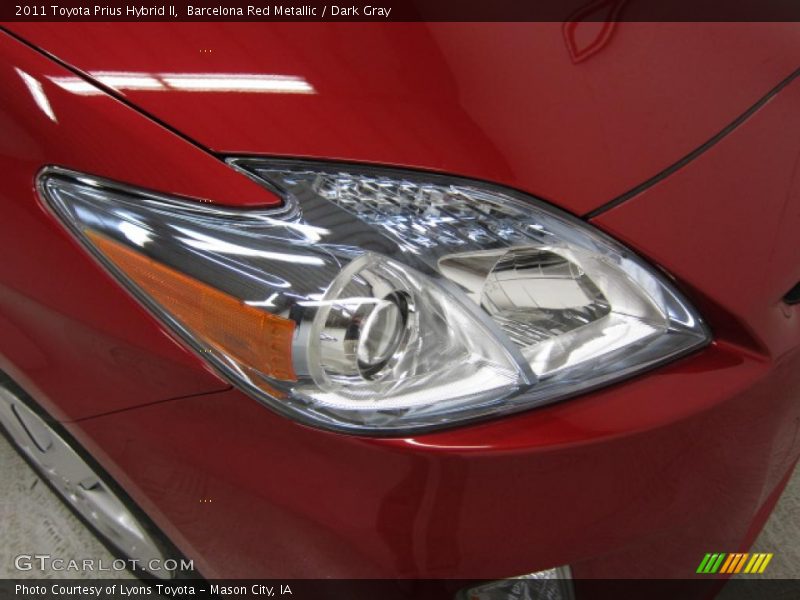 Barcelona Red Metallic / Dark Gray 2011 Toyota Prius Hybrid II