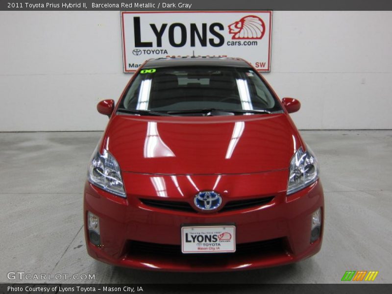 Barcelona Red Metallic / Dark Gray 2011 Toyota Prius Hybrid II