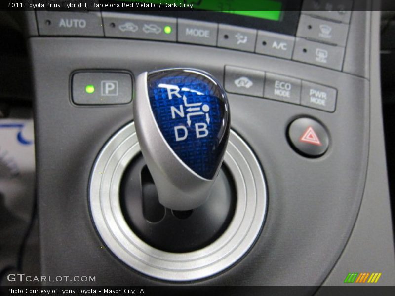 Barcelona Red Metallic / Dark Gray 2011 Toyota Prius Hybrid II