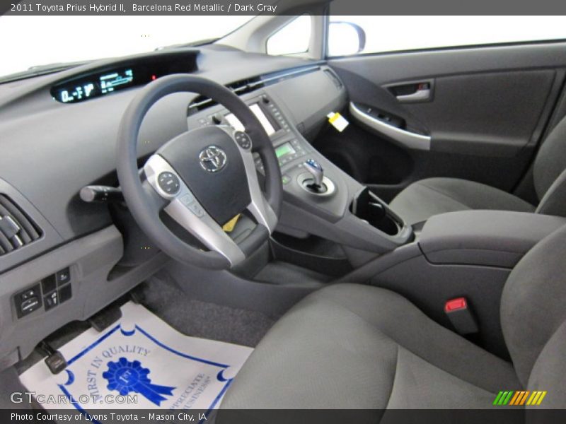 Barcelona Red Metallic / Dark Gray 2011 Toyota Prius Hybrid II