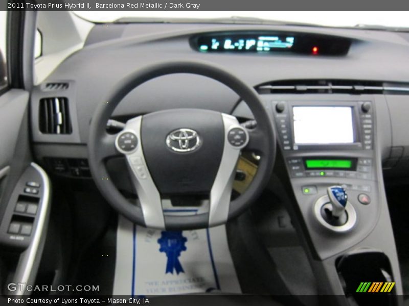 Barcelona Red Metallic / Dark Gray 2011 Toyota Prius Hybrid II