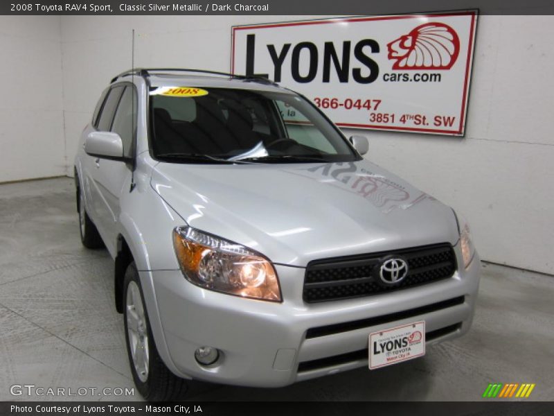 Classic Silver Metallic / Dark Charcoal 2008 Toyota RAV4 Sport