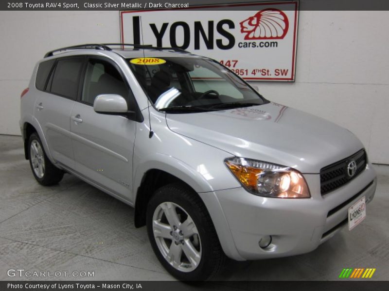 Classic Silver Metallic / Dark Charcoal 2008 Toyota RAV4 Sport