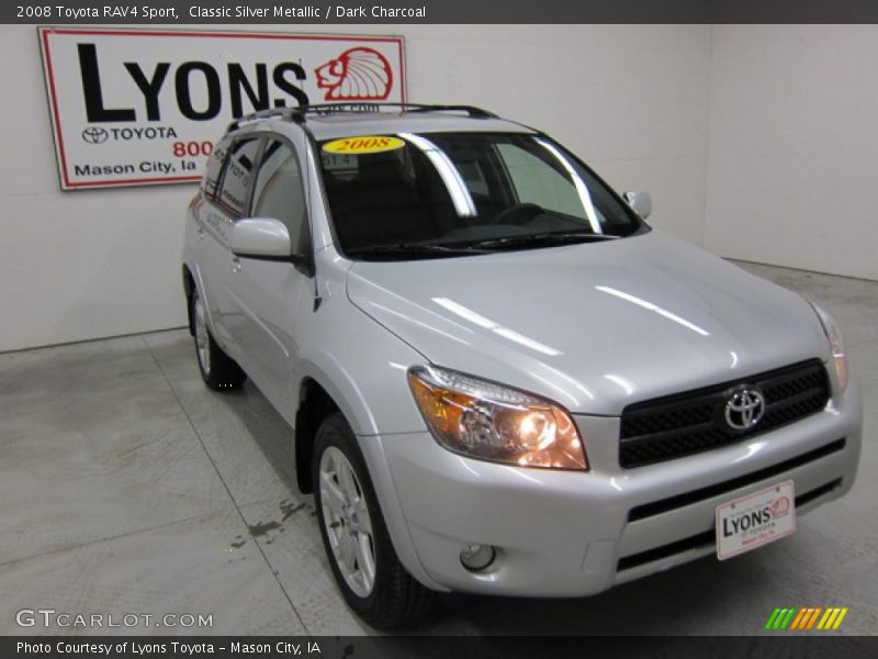 Classic Silver Metallic / Dark Charcoal 2008 Toyota RAV4 Sport