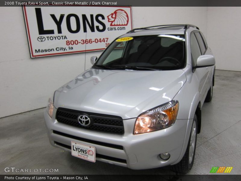 Classic Silver Metallic / Dark Charcoal 2008 Toyota RAV4 Sport