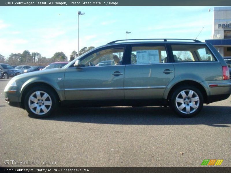 Fresco Green Metallic / Beige 2001 Volkswagen Passat GLX Wagon