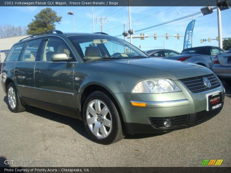 Fresco Green Metallic / Beige 2001 Volkswagen Passat GLX Wagon