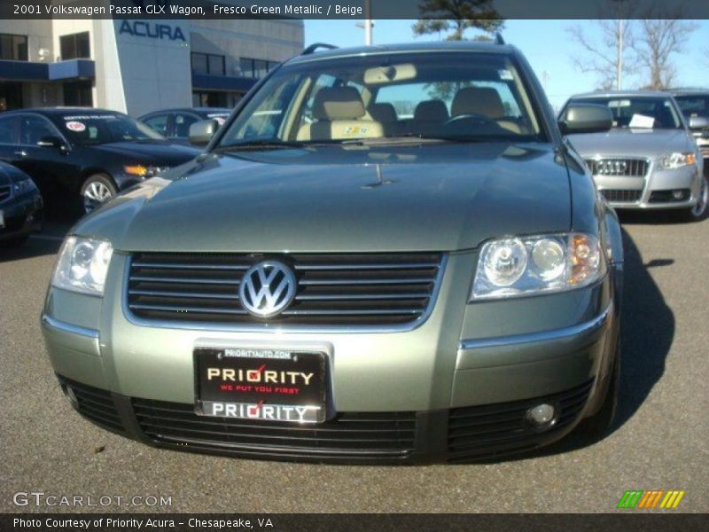 Fresco Green Metallic / Beige 2001 Volkswagen Passat GLX Wagon