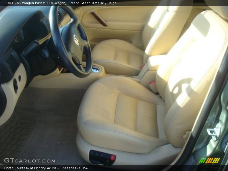Fresco Green Metallic / Beige 2001 Volkswagen Passat GLX Wagon