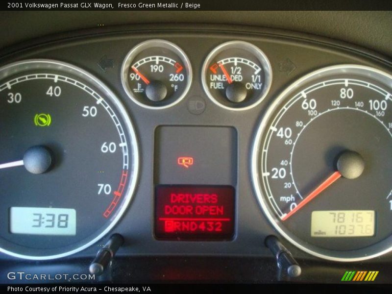 Fresco Green Metallic / Beige 2001 Volkswagen Passat GLX Wagon