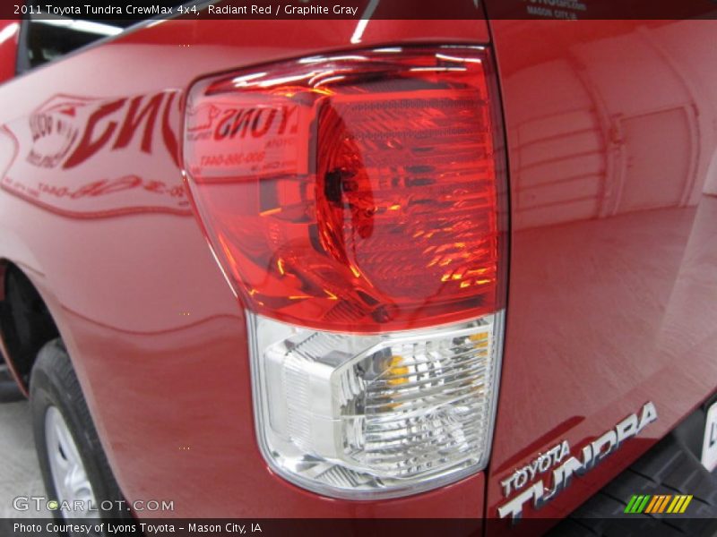 Radiant Red / Graphite Gray 2011 Toyota Tundra CrewMax 4x4