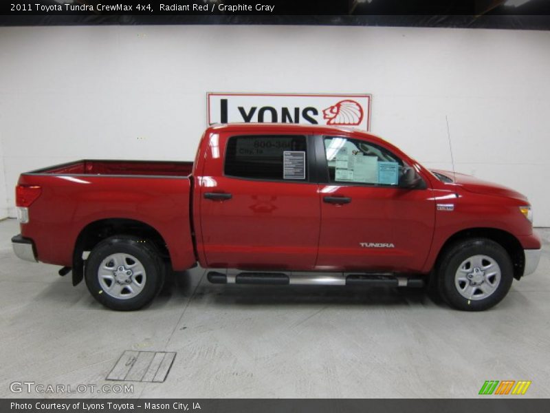 Radiant Red / Graphite Gray 2011 Toyota Tundra CrewMax 4x4