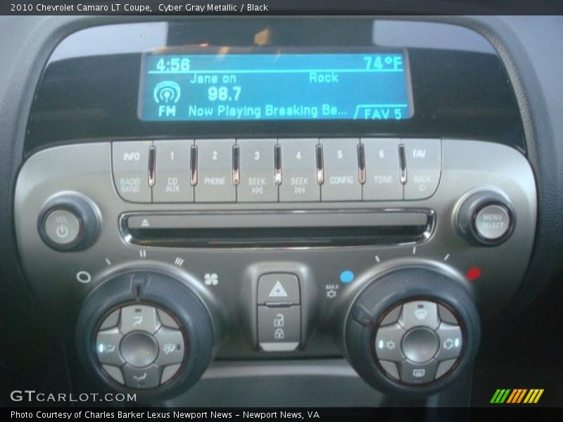 Cyber Gray Metallic / Black 2010 Chevrolet Camaro LT Coupe