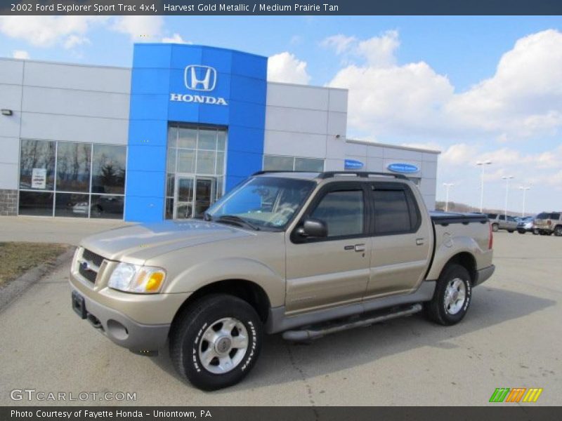 Harvest Gold Metallic / Medium Prairie Tan 2002 Ford Explorer Sport Trac 4x4