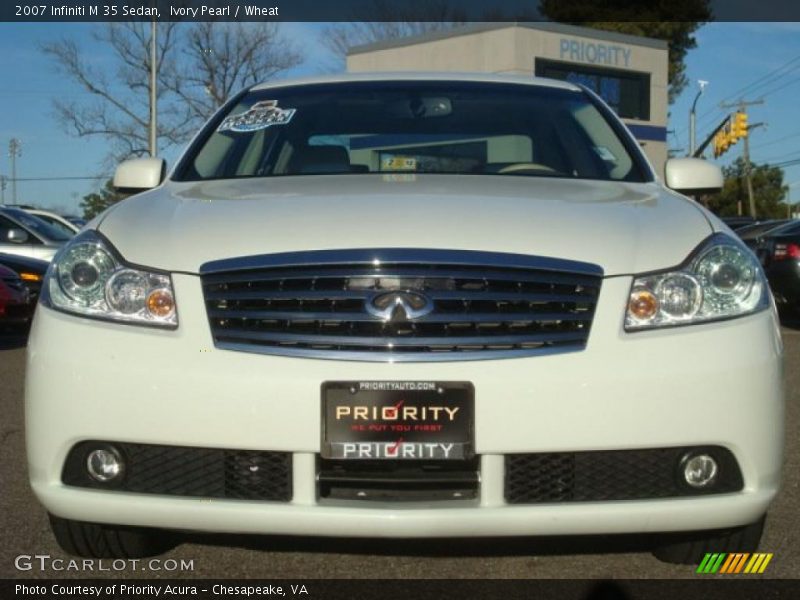 Ivory Pearl / Wheat 2007 Infiniti M 35 Sedan