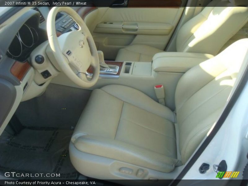 Ivory Pearl / Wheat 2007 Infiniti M 35 Sedan