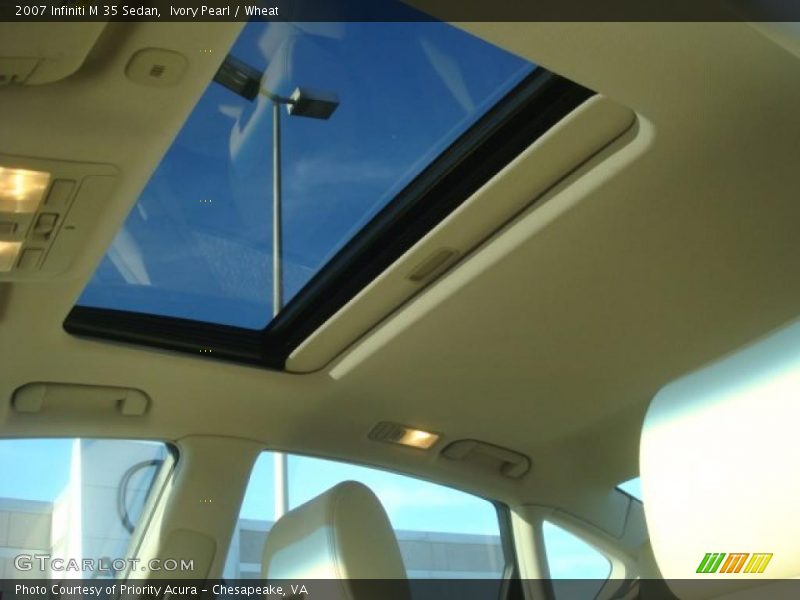 Ivory Pearl / Wheat 2007 Infiniti M 35 Sedan