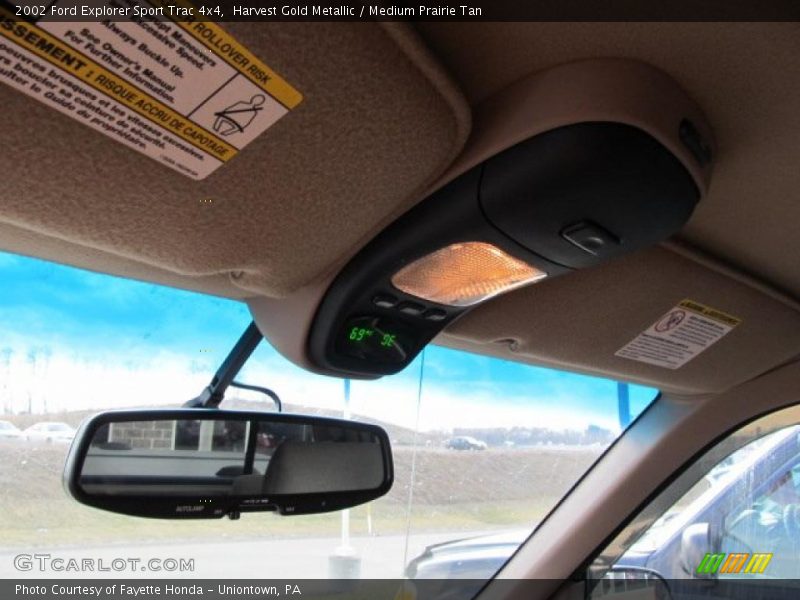 Harvest Gold Metallic / Medium Prairie Tan 2002 Ford Explorer Sport Trac 4x4