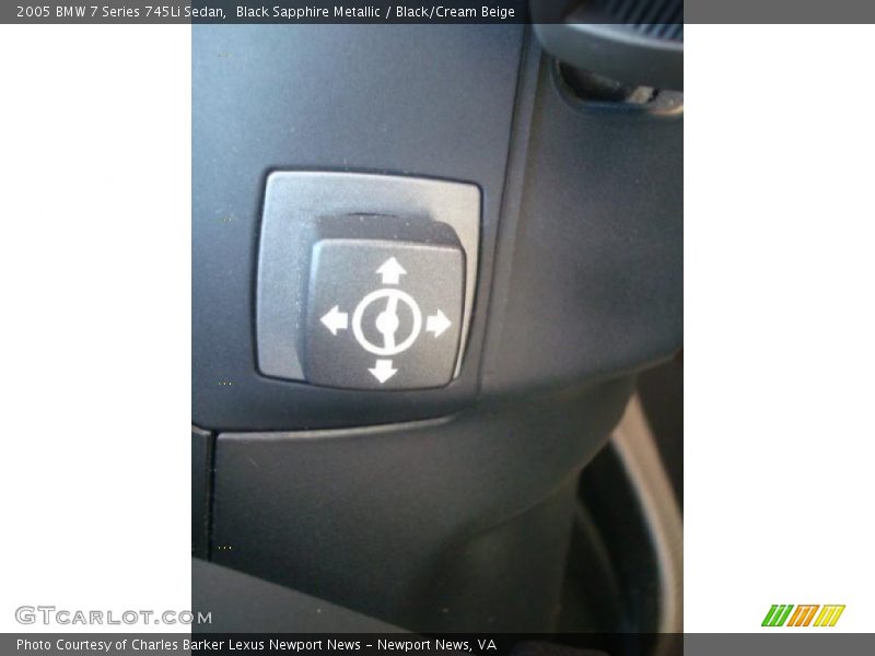 Black Sapphire Metallic / Black/Cream Beige 2005 BMW 7 Series 745Li Sedan