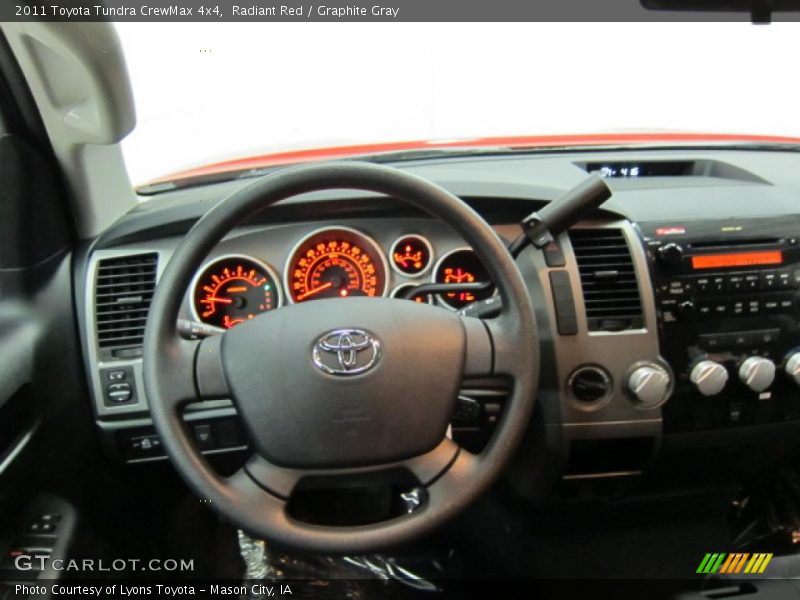 Radiant Red / Graphite Gray 2011 Toyota Tundra CrewMax 4x4