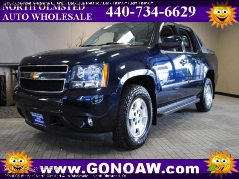 Dark Blue Metallic / Dark Titanium/Light Titanium 2007 Chevrolet Avalanche LT 4WD