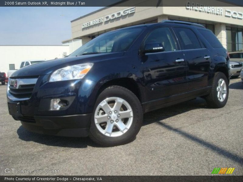 Midnight Blue / Tan 2008 Saturn Outlook XR