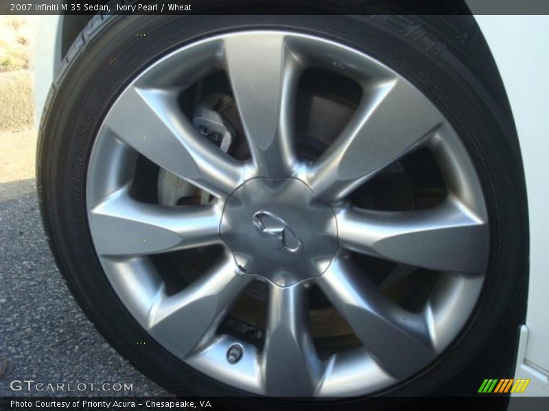 Ivory Pearl / Wheat 2007 Infiniti M 35 Sedan