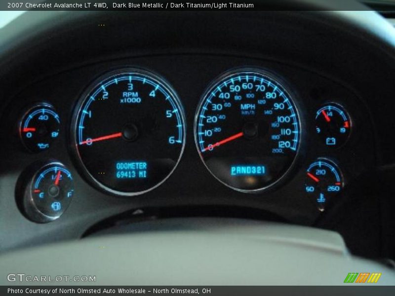 Dark Blue Metallic / Dark Titanium/Light Titanium 2007 Chevrolet Avalanche LT 4WD