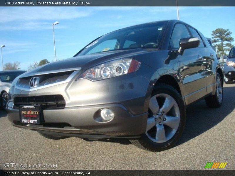 Polished Metal Metallic / Taupe 2008 Acura RDX