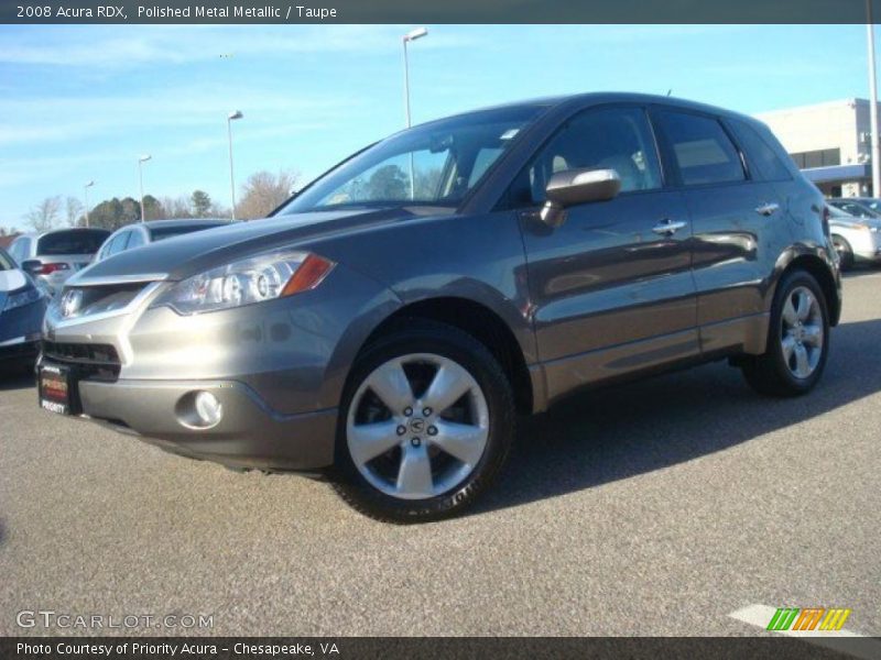 Polished Metal Metallic / Taupe 2008 Acura RDX