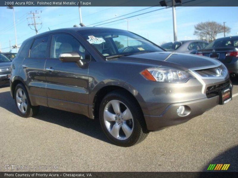 Polished Metal Metallic / Taupe 2008 Acura RDX