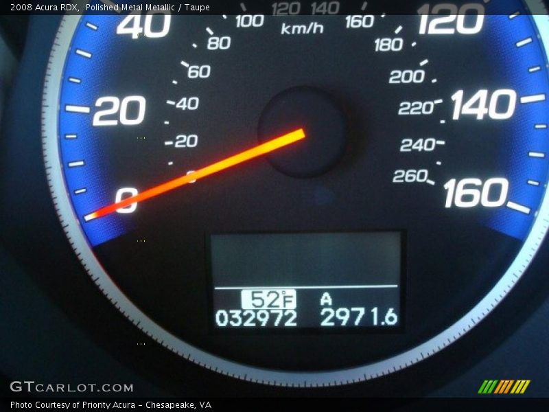 Polished Metal Metallic / Taupe 2008 Acura RDX