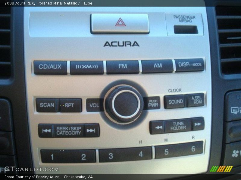Polished Metal Metallic / Taupe 2008 Acura RDX