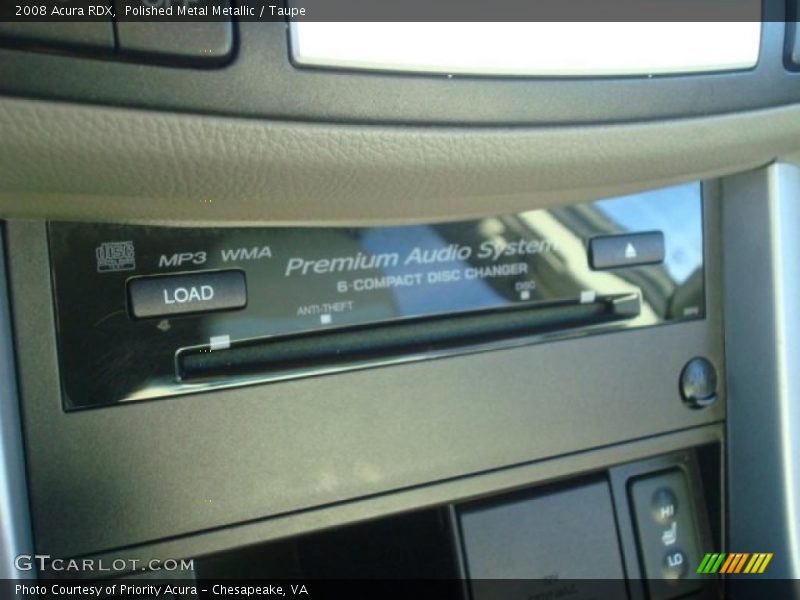 Polished Metal Metallic / Taupe 2008 Acura RDX