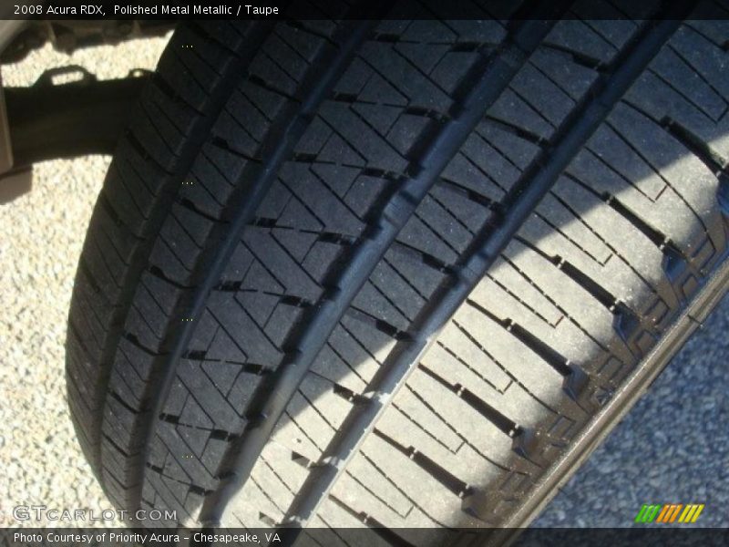 Polished Metal Metallic / Taupe 2008 Acura RDX