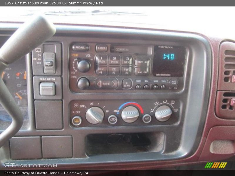Summit White / Red 1997 Chevrolet Suburban C2500 LS