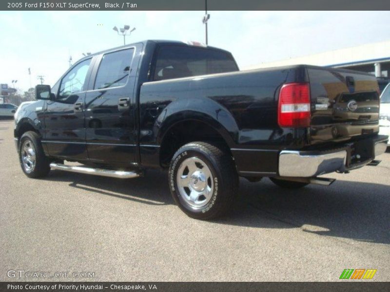 Black / Tan 2005 Ford F150 XLT SuperCrew