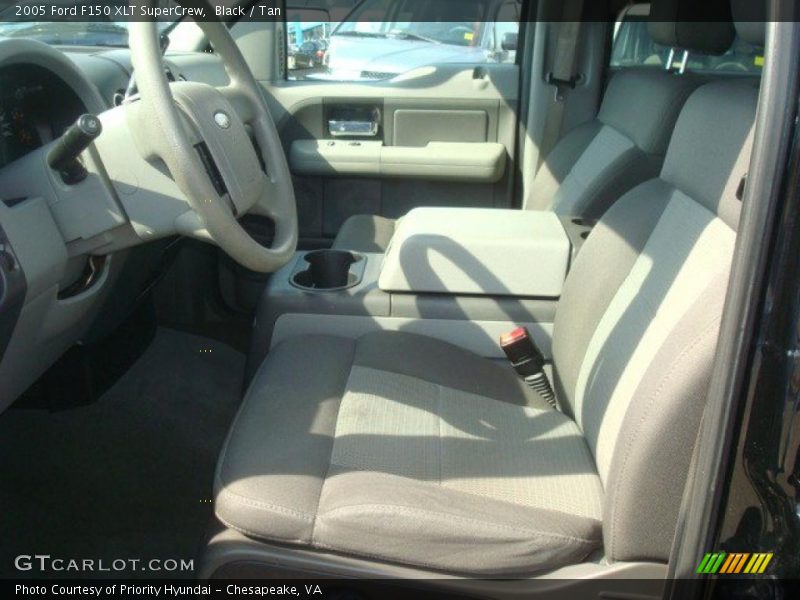 Black / Tan 2005 Ford F150 XLT SuperCrew