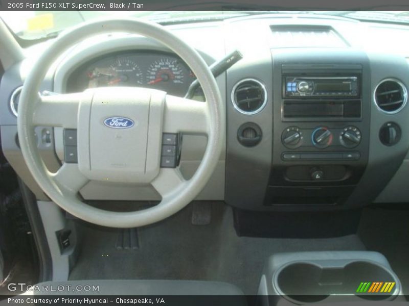 Black / Tan 2005 Ford F150 XLT SuperCrew