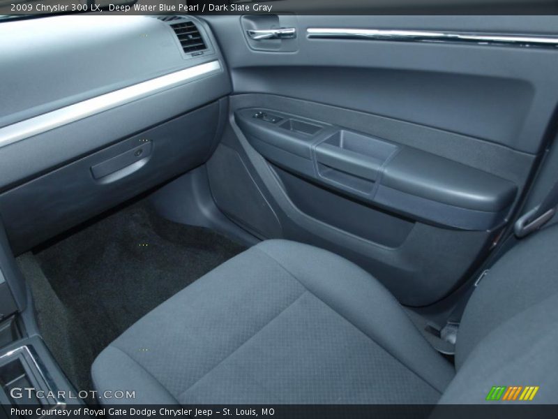 Deep Water Blue Pearl / Dark Slate Gray 2009 Chrysler 300 LX