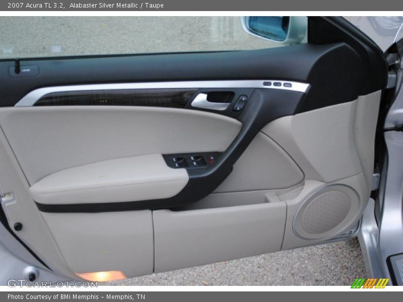 Alabaster Silver Metallic / Taupe 2007 Acura TL 3.2