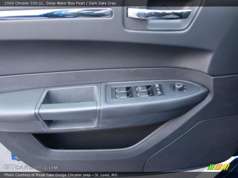 Deep Water Blue Pearl / Dark Slate Gray 2009 Chrysler 300 LX