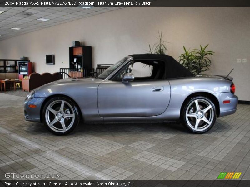 Titanium Gray Metallic / Black 2004 Mazda MX-5 Miata MAZDASPEED Roadster