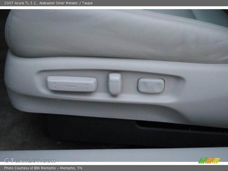 Alabaster Silver Metallic / Taupe 2007 Acura TL 3.2