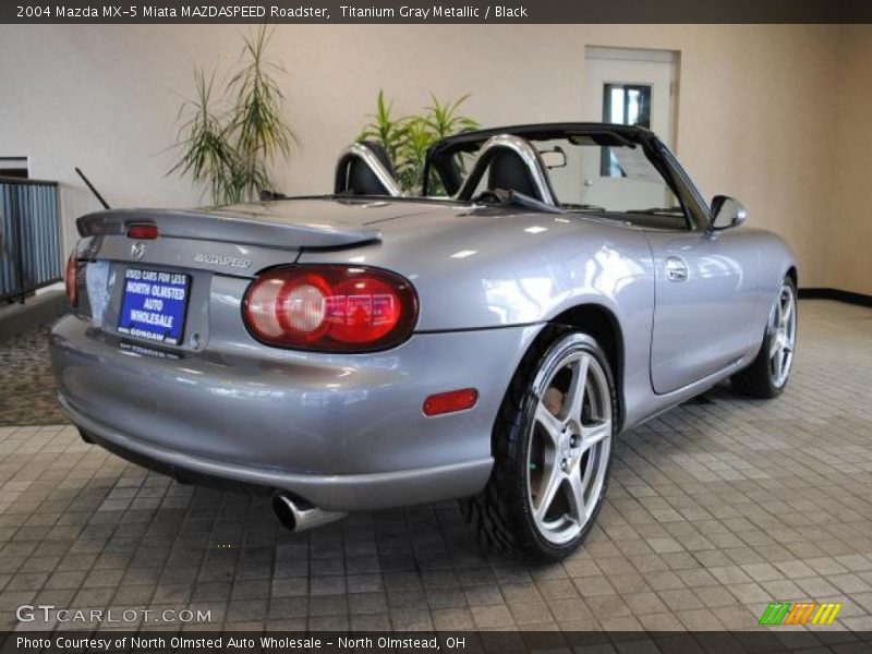 Titanium Gray Metallic / Black 2004 Mazda MX-5 Miata MAZDASPEED Roadster