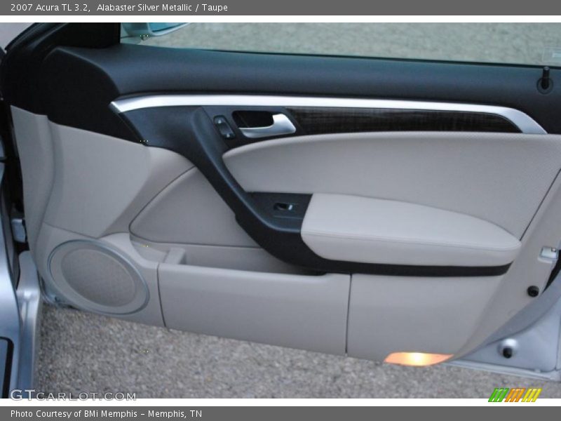 Alabaster Silver Metallic / Taupe 2007 Acura TL 3.2