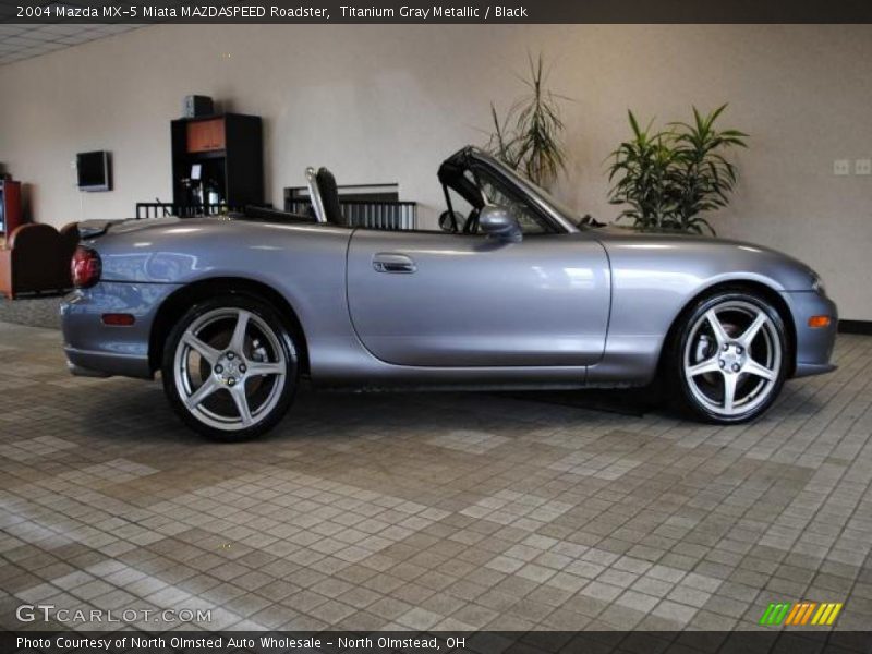 Titanium Gray Metallic / Black 2004 Mazda MX-5 Miata MAZDASPEED Roadster