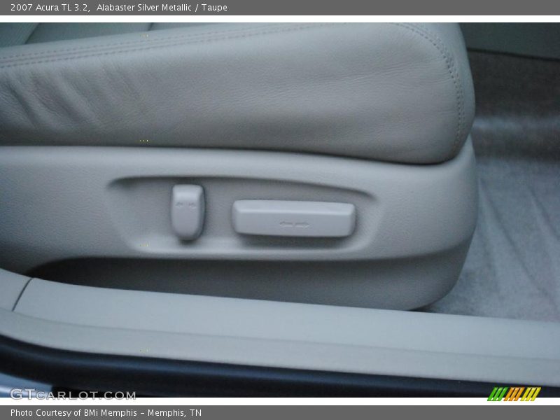 Alabaster Silver Metallic / Taupe 2007 Acura TL 3.2