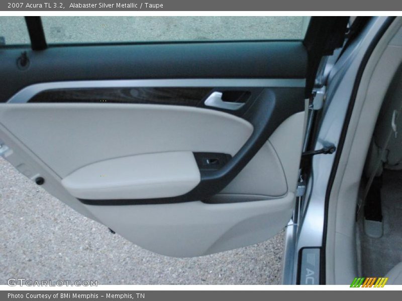 Alabaster Silver Metallic / Taupe 2007 Acura TL 3.2